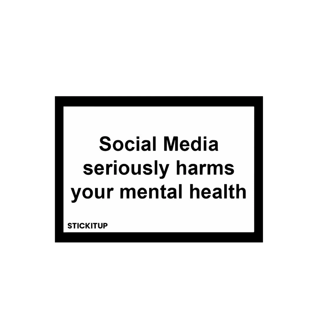 Social Media Seriously Harms Sticker